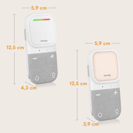 Lionelo - Juhtmevaba laetav beebimonitor heliga BABYLINE 2.2 5V