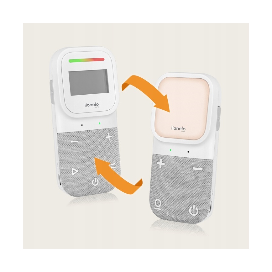 Lionelo - Juhtmevaba laetav beebimonitor heliga BABYLINE 2.3 5V