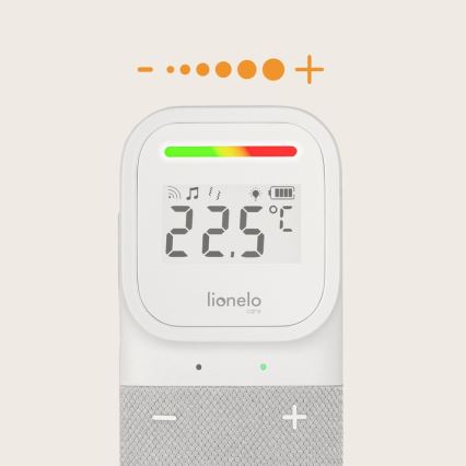 Lionelo - Juhtmevaba laetav beebimonitor heliga BABYLINE 2.3 5V