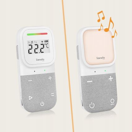 Lionelo - Juhtmevaba laetav beebimonitor heliga BABYLINE 2.3 5V