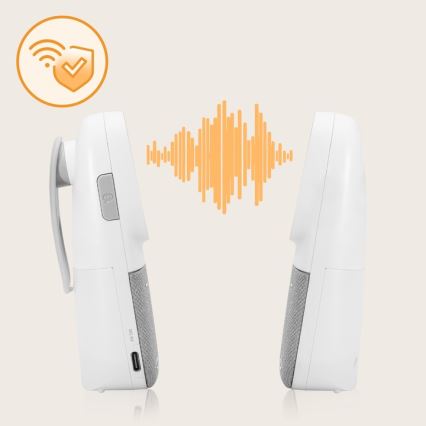 Lionelo - Juhtmevaba laetav beebimonitor heliga BABYLINE 2.3 5V