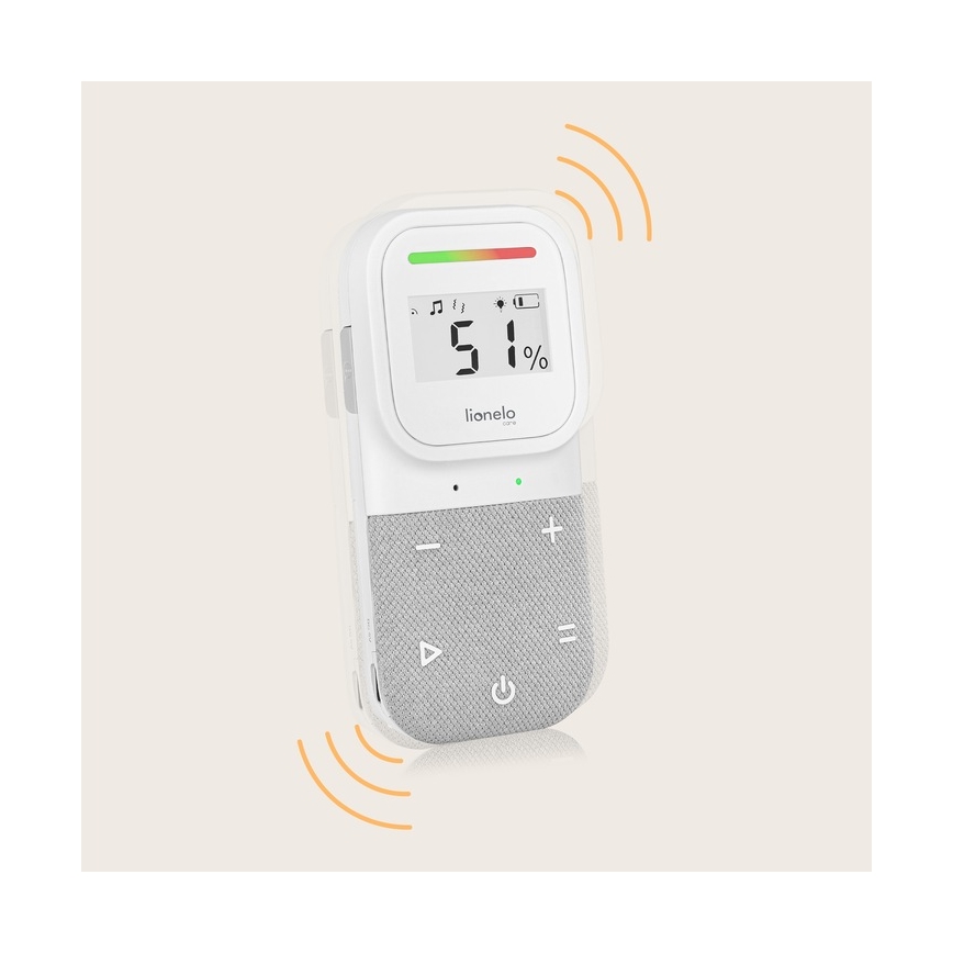 Lionelo - Juhtmevaba laetav beebimonitor heliga BABYLINE 2.3 5V