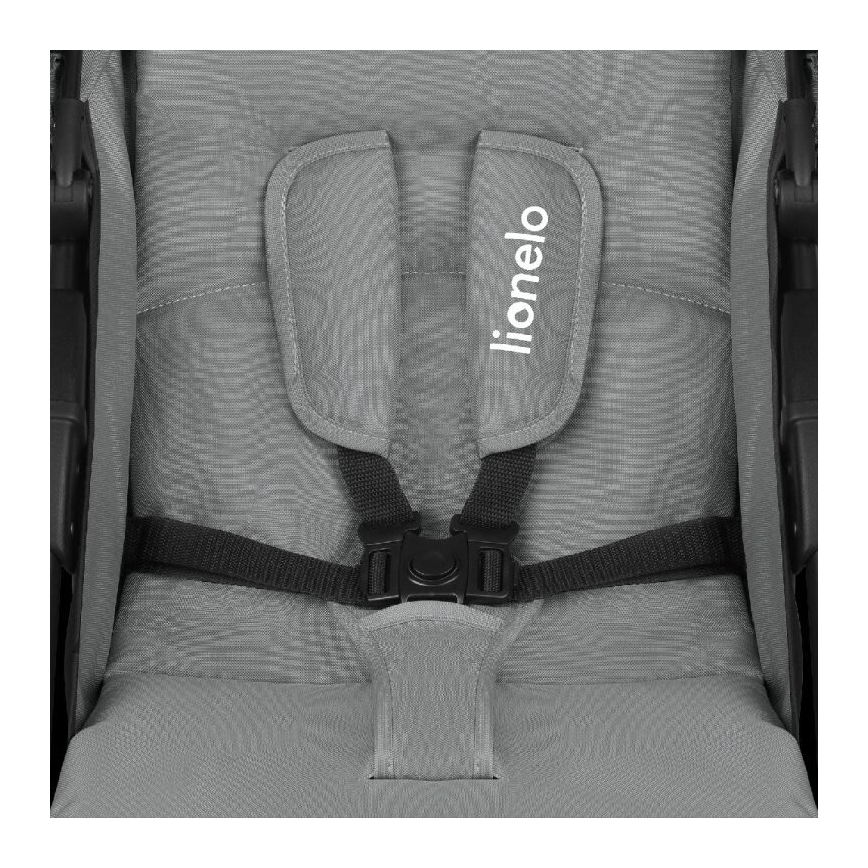Lionelo - Käru EMMA PLUS hall/must