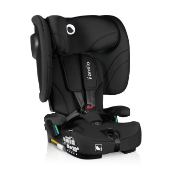 Lionelo - kokkupandav laste turvatool NELLY i-Size 76-150 cm Black Carbon