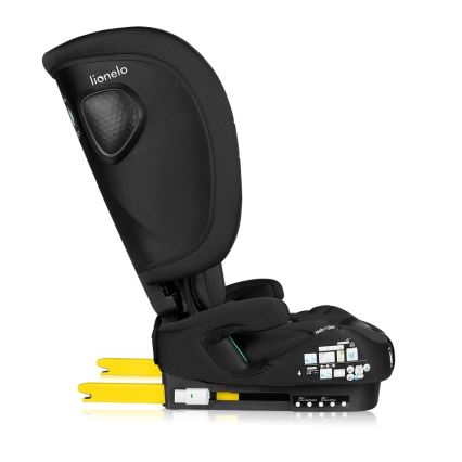 Lionelo - kokkupandav laste turvatool NELLY i-Size 76-150 cm Black Carbon