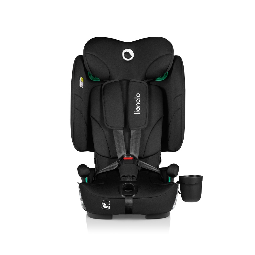 Lionelo - kokkupandav turvatool NELLY i-Size 76-150 cm Black Carbon