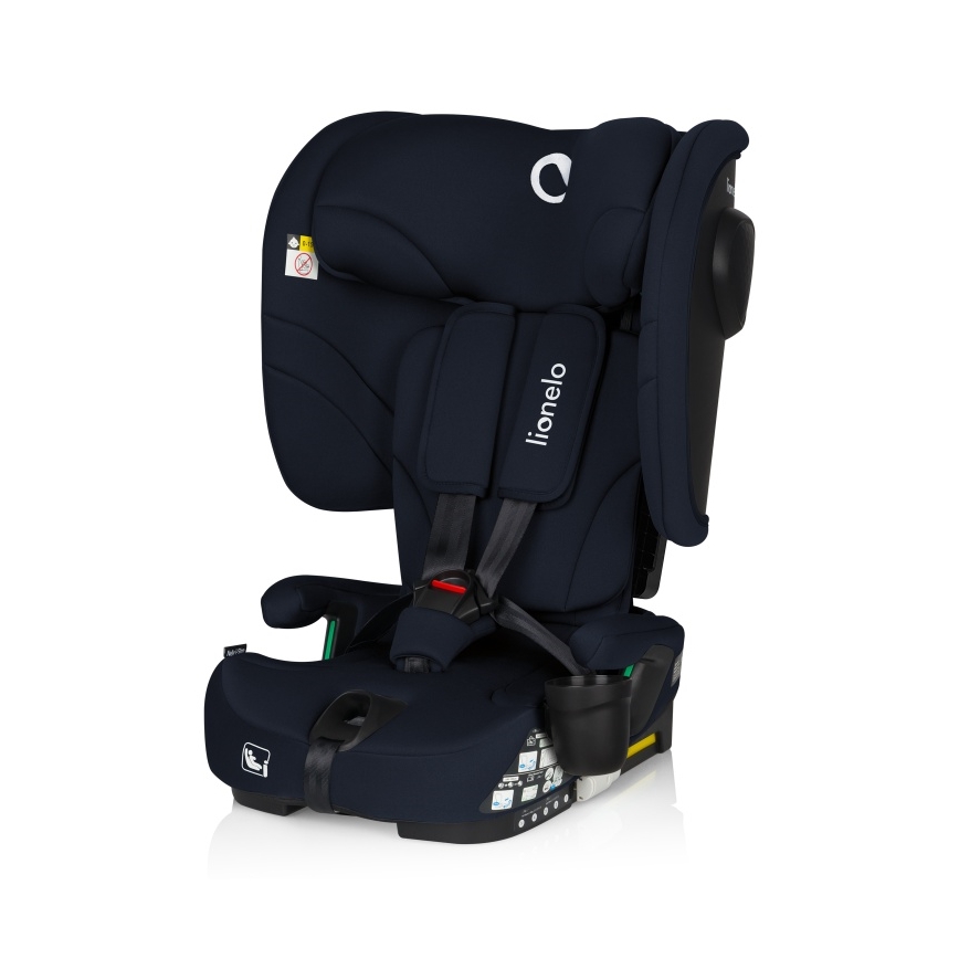 Lionelo - Kokkupandav turvatool NELLY i-Size 76-150 cm tumesinine