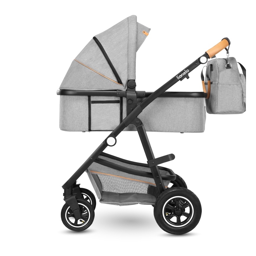 Lionelo - Kombineeritud 2-ühes jalutuskäru AMBER Grey Stone