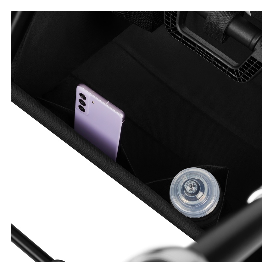 Lionelo - kombineeritud 2‑ühes jalutuskäru MIKA PLUS Black Onyx