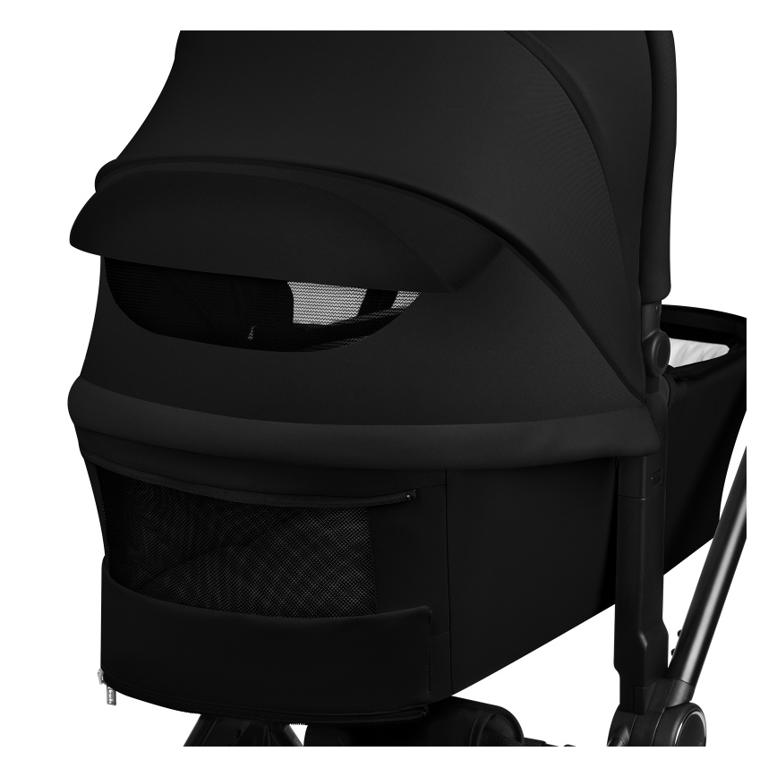 Lionelo - kombineeritud 2‑ühes jalutuskäru MIKA PLUS Black Onyx