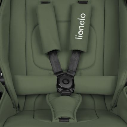 Lionelo - Kombineeritud 2‑ühes jalutuskäru MIKA PLUS Roheline oliiv