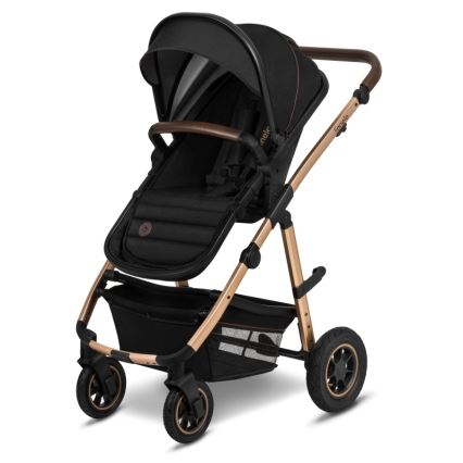 Lionelo - Kombineeritud 3-ühes jalutuskäru AMBER Black Onyx