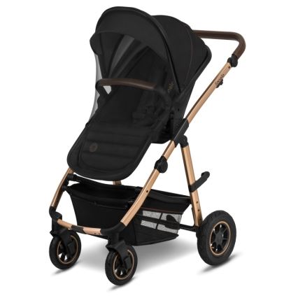 Lionelo - Kombineeritud 3-ühes jalutuskäru AMBER Black Onyx