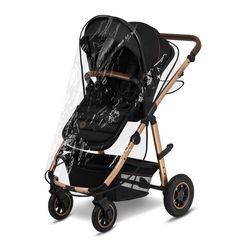 Lionelo - Kombineeritud 3-ühes jalutuskäru AMBER Black Onyx