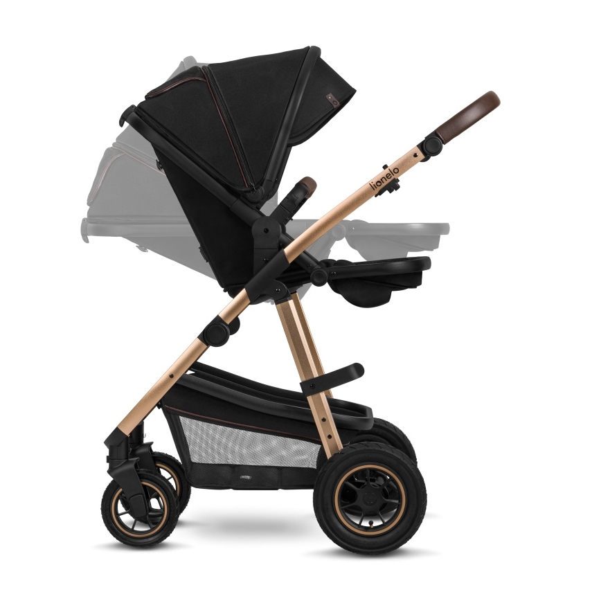 Lionelo - Kombineeritud 3-ühes jalutuskäru AMBER Black Onyx
