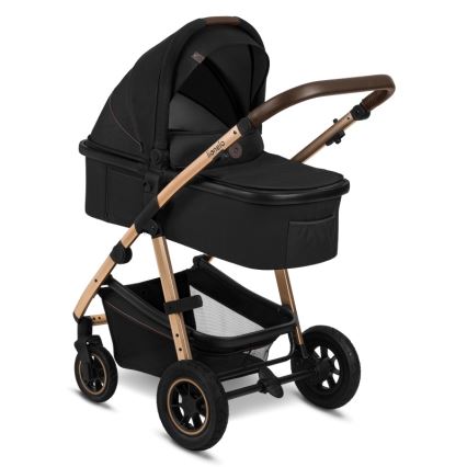 Lionelo - Kombineeritud 3-ühes jalutuskäru AMBER Black Onyx