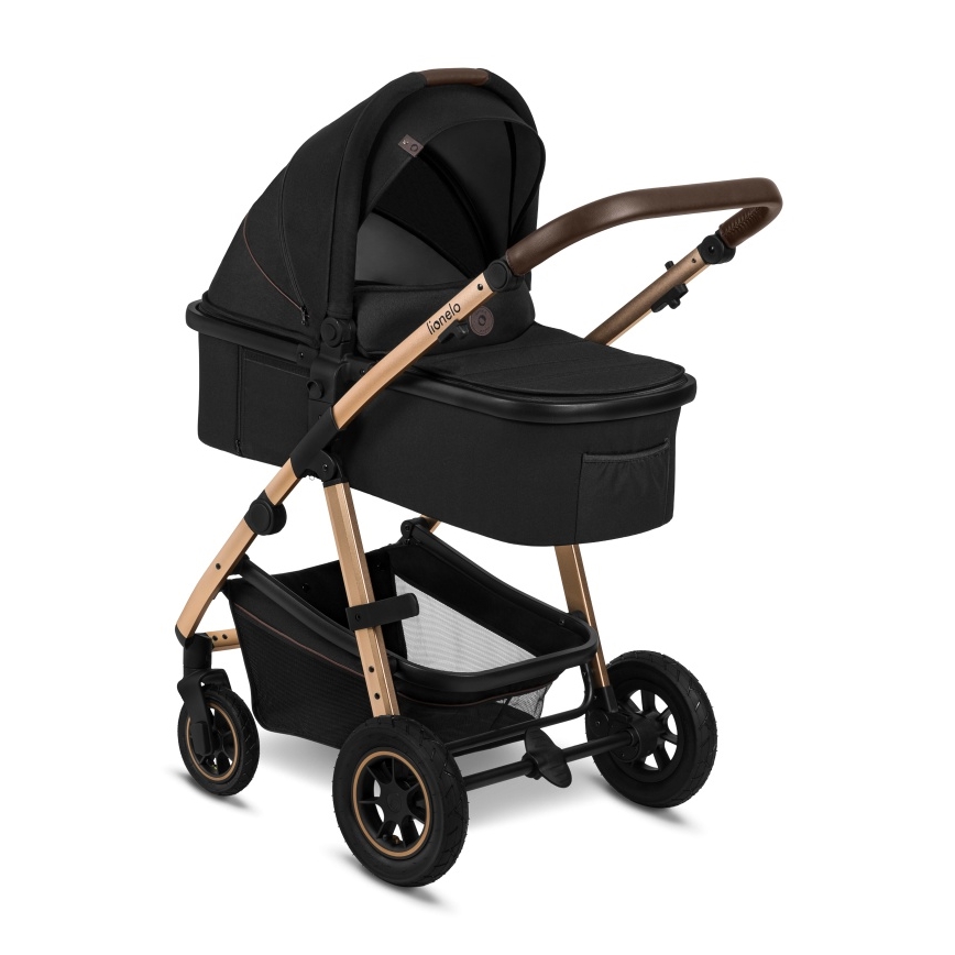 Lionelo - Kombineeritud 3-ühes jalutuskäru AMBER Black Onyx