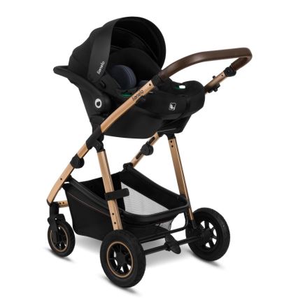 Lionelo - Kombineeritud 3-ühes jalutuskäru AMBER Black Onyx