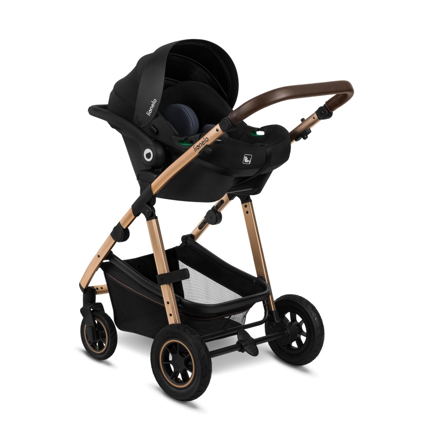 Lionelo - Kombineeritud 3-ühes jalutuskäru AMBER Black Onyx