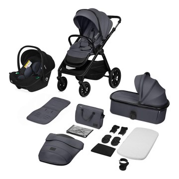 Lionelo - kombineeritud 3-ühes jalutuskäru LAYLA Grey Stone