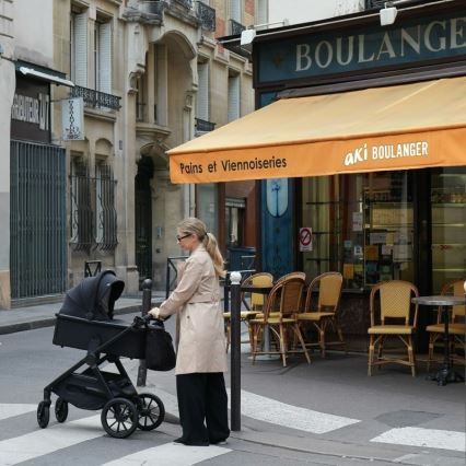 Lionelo - Kombineeritud 3-ühes lapsevanker LAYLA Black Onyx