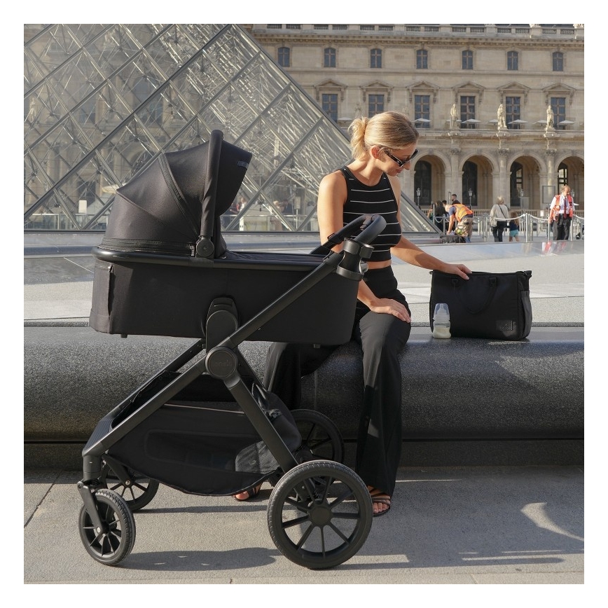 Lionelo - Kombineeritud 3-ühes vankrikomplekt LAYLA Black Onyx