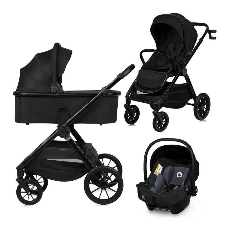 Lionelo - Kombineeritud 3-ühes vankrikomplekt LAYLA Black Onyx