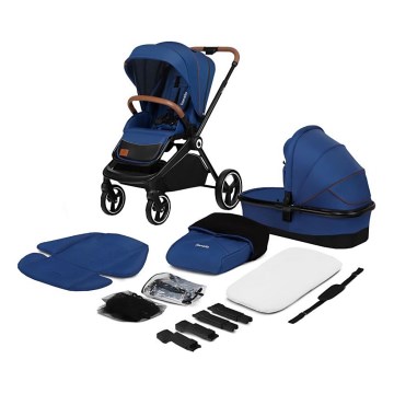 Lionelo - kombineeritud jalutuskäru 2-in-1 MIKA Blue Navy