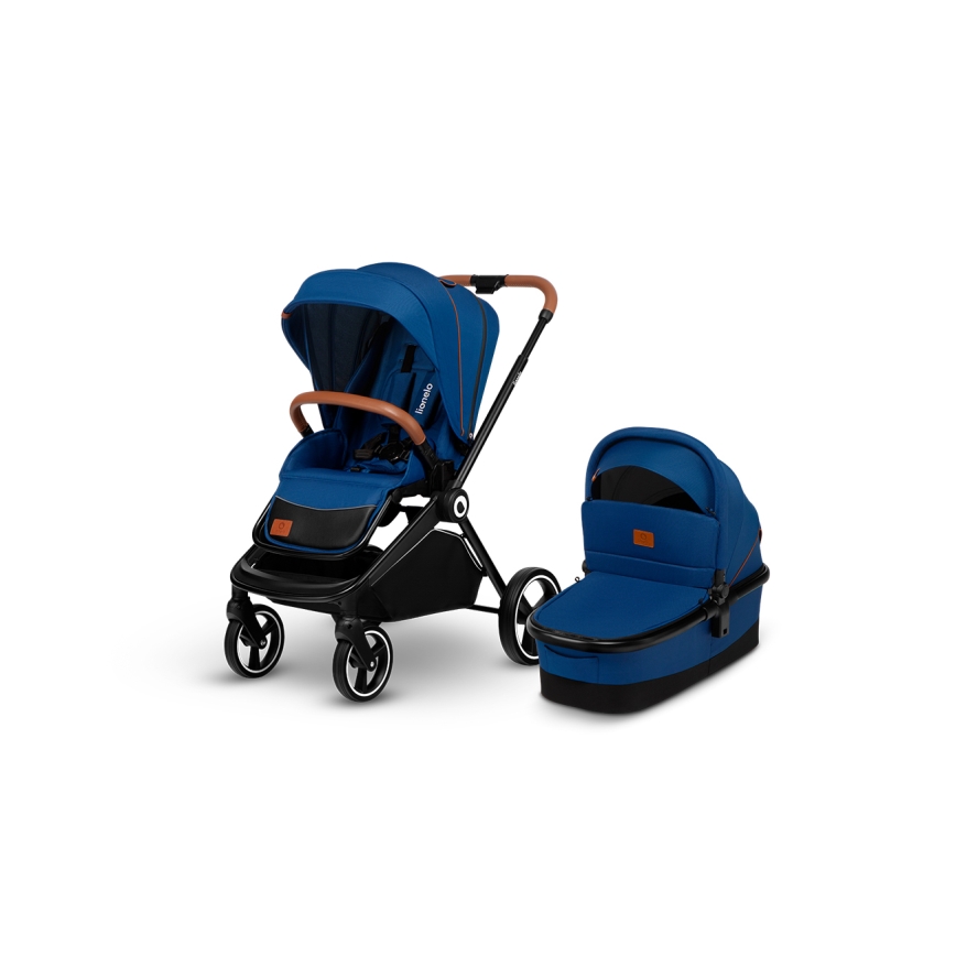 Lionelo - kombineeritud jalutuskäru 2-in-1 MIKA Blue Navy