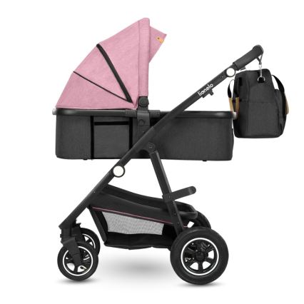 Lionelo - Kombineeritud jalutuskäru 2-ühes AMBER Pink Rose
