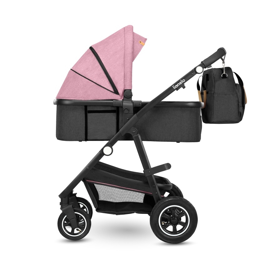 Lionelo - Kombineeritud jalutuskäru 2-ühes AMBER Pink Rose