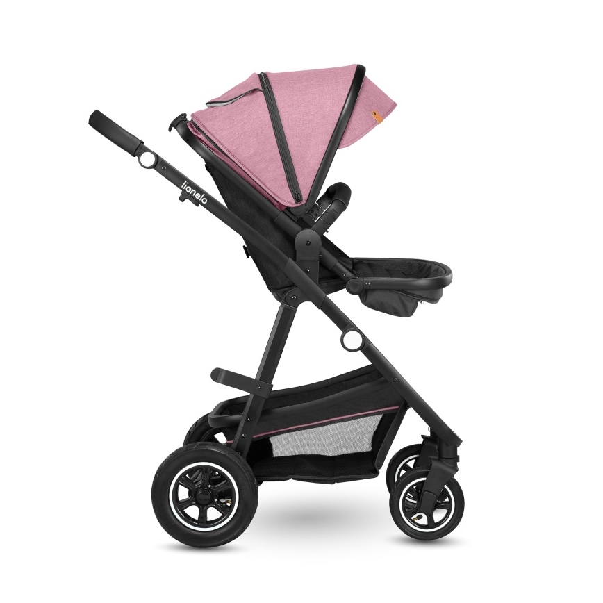 Lionelo - Kombineeritud jalutuskäru 2-ühes AMBER Pink Rose