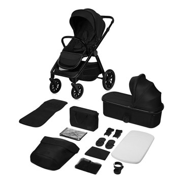 Lionelo - Kombineeritud jalutuskäru 2-ühes LAYLA Black Onyx