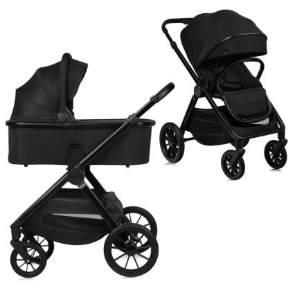 Lionelo - Kombineeritud jalutuskäru 2-ühes LAYLA Black Onyx