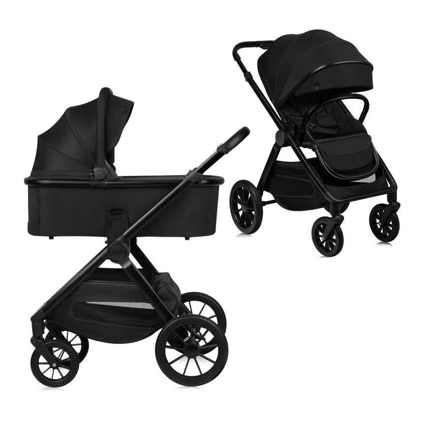 Lionelo - Kombineeritud jalutuskäru 2-ühes LAYLA Black Onyx