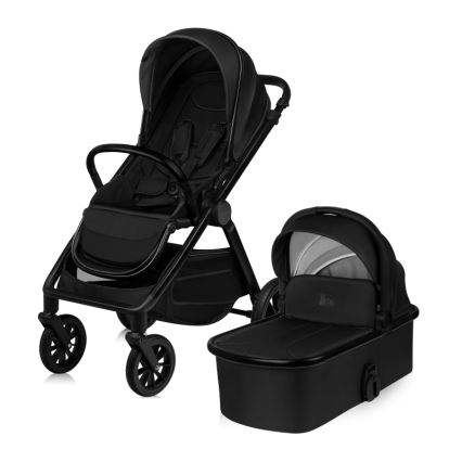 Lionelo - Kombineeritud jalutuskäru 2-ühes LAYLA Black Onyx