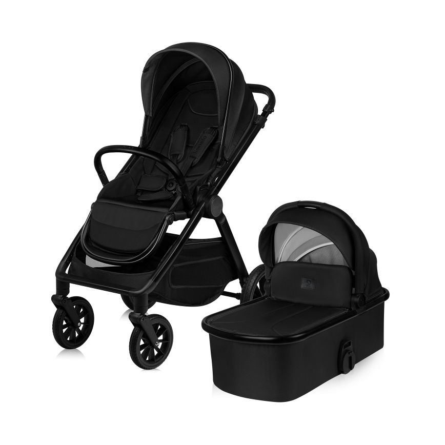 Lionelo - Kombineeritud jalutuskäru 2-ühes LAYLA Black Onyx