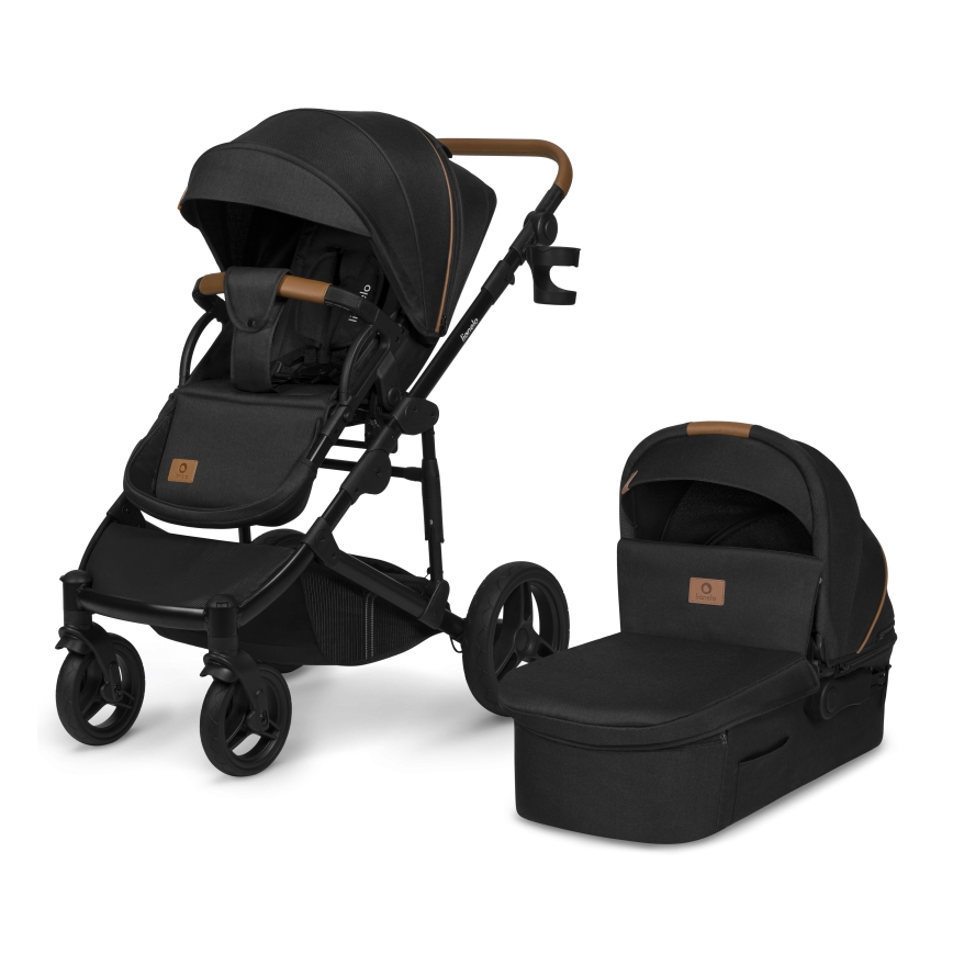 Lionelo - Kombineeritud jalutuskäru 2-ühes MARI TOUR Black Onyx