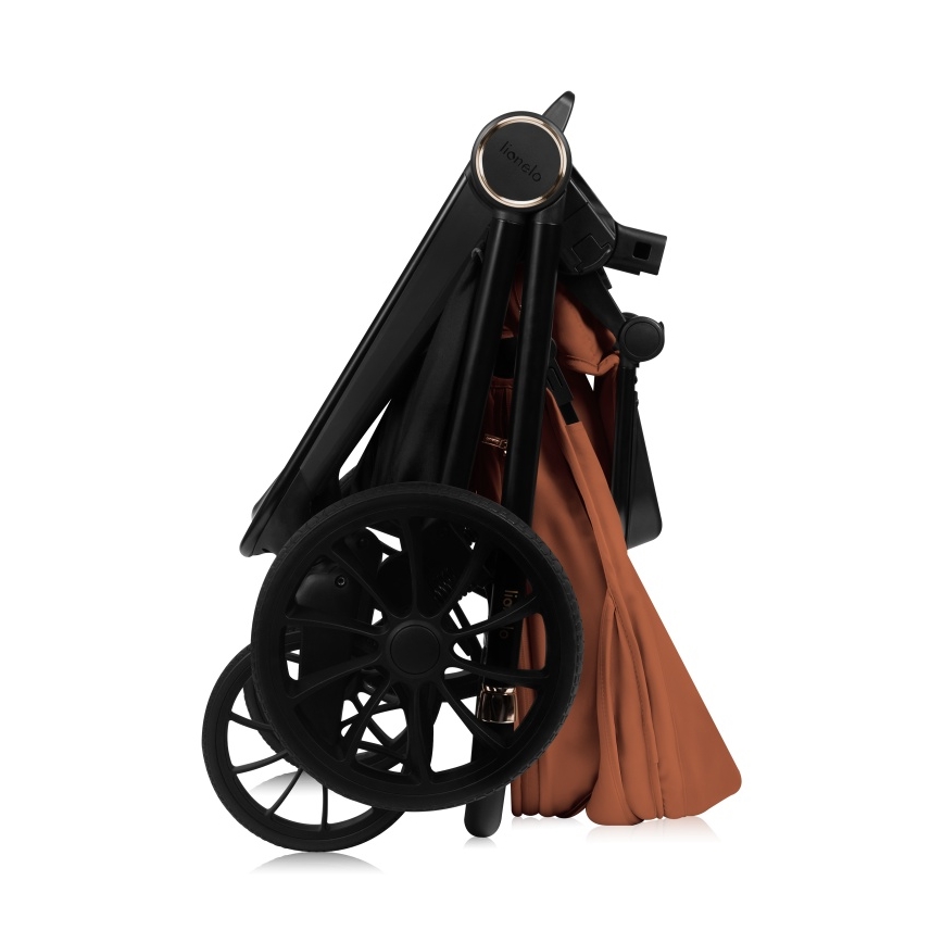 Lionelo - Kombineeritud jalutuskäru 2-ühes MIKA PLUS pruun-rooste