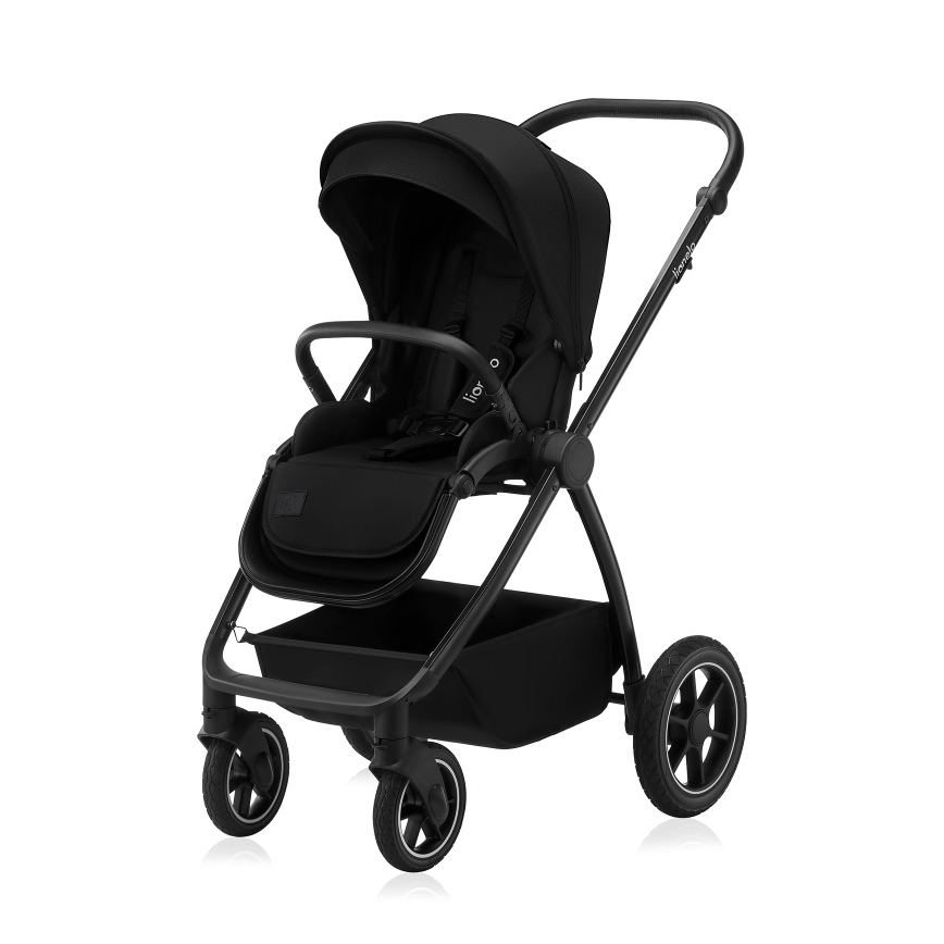 Lionelo - Kombineeritud jalutuskäru 3-ühes MERIL Black Onyx