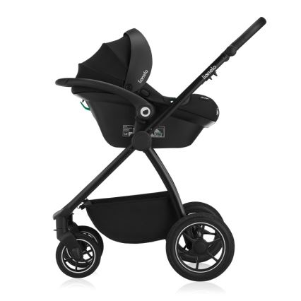 Lionelo - Kombineeritud jalutuskäru 3-ühes MERIL Black Onyx