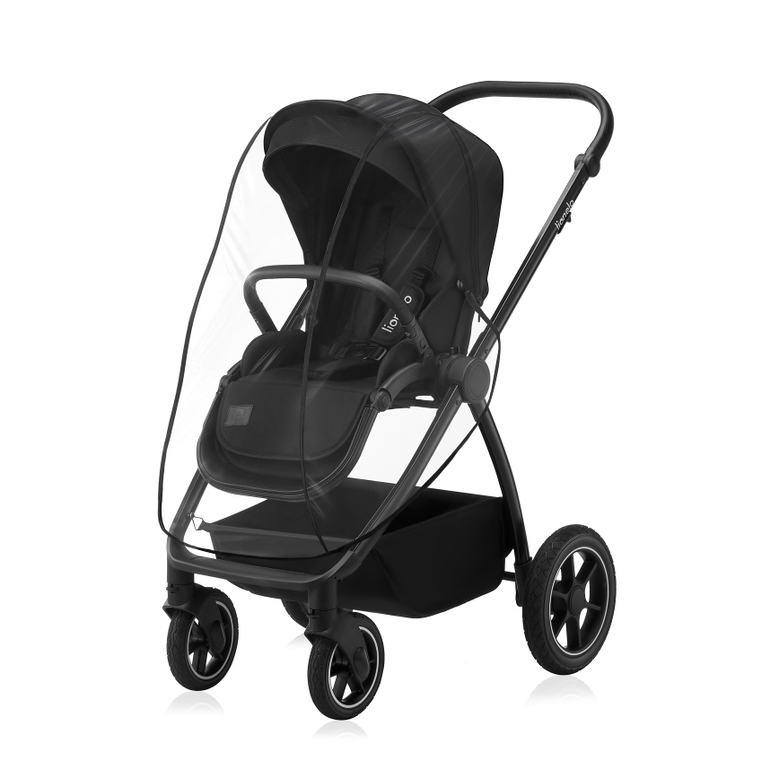 Lionelo - Kombineeritud jalutuskäru 3-ühes MERIL Black Onyx