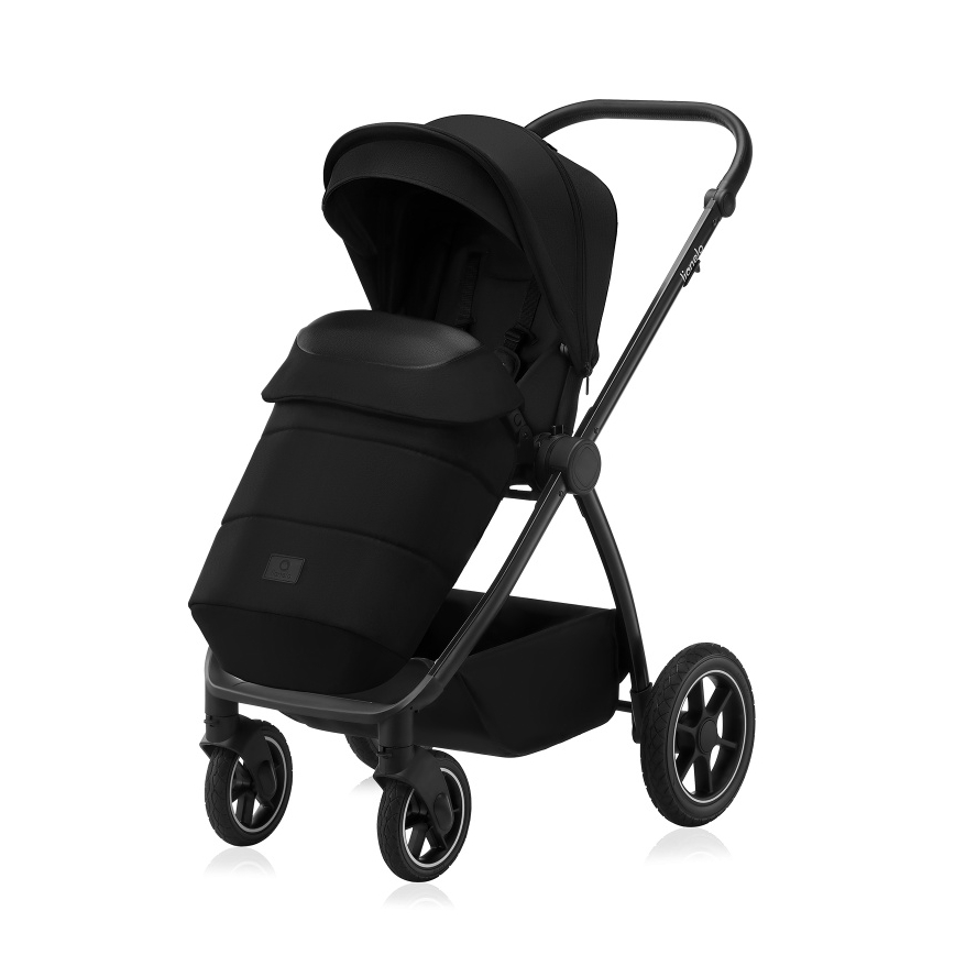 Lionelo - Kombineeritud jalutuskäru 3-ühes MERIL Black Onyx