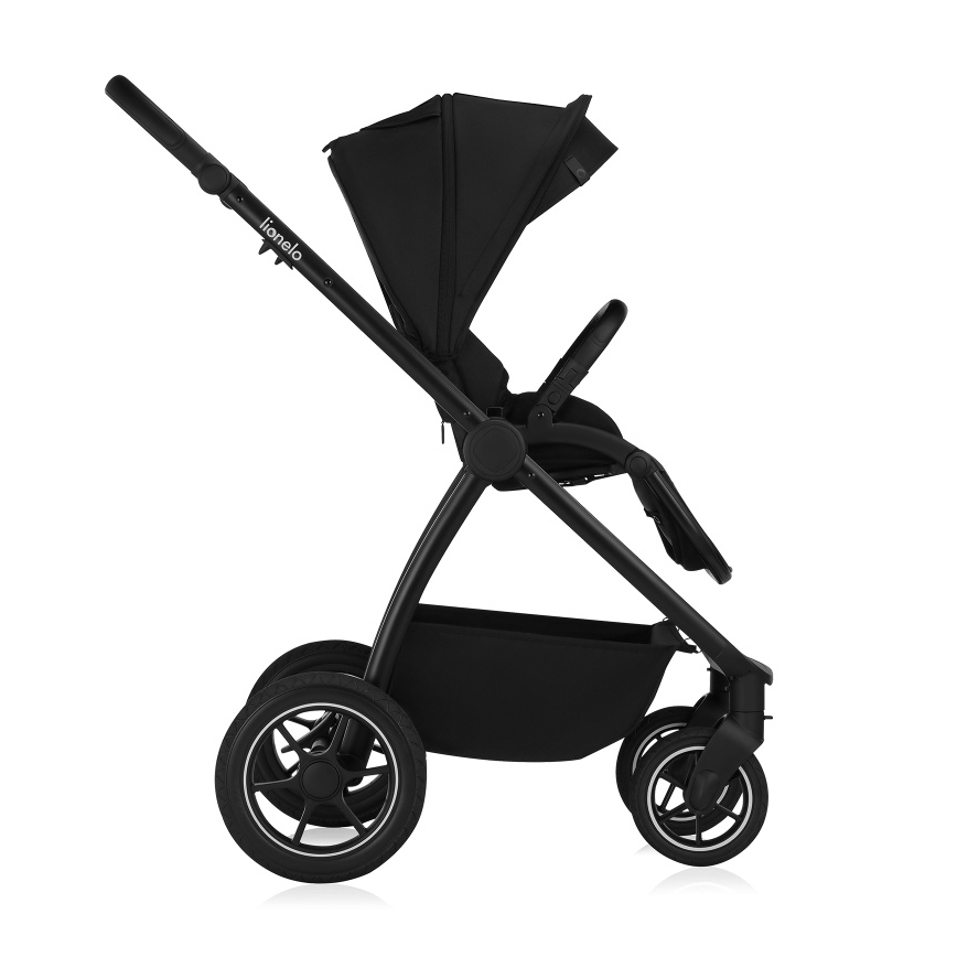 Lionelo - Kombineeritud jalutuskäru 3-ühes MERIL Black Onyx