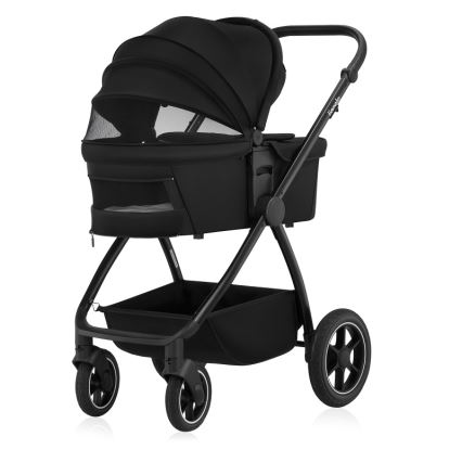 Lionelo - Kombineeritud jalutuskäru 3-ühes MERIL Black Onyx