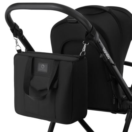 Lionelo - Kombineeritud jalutuskäru 3-ühes MERIL Black Onyx