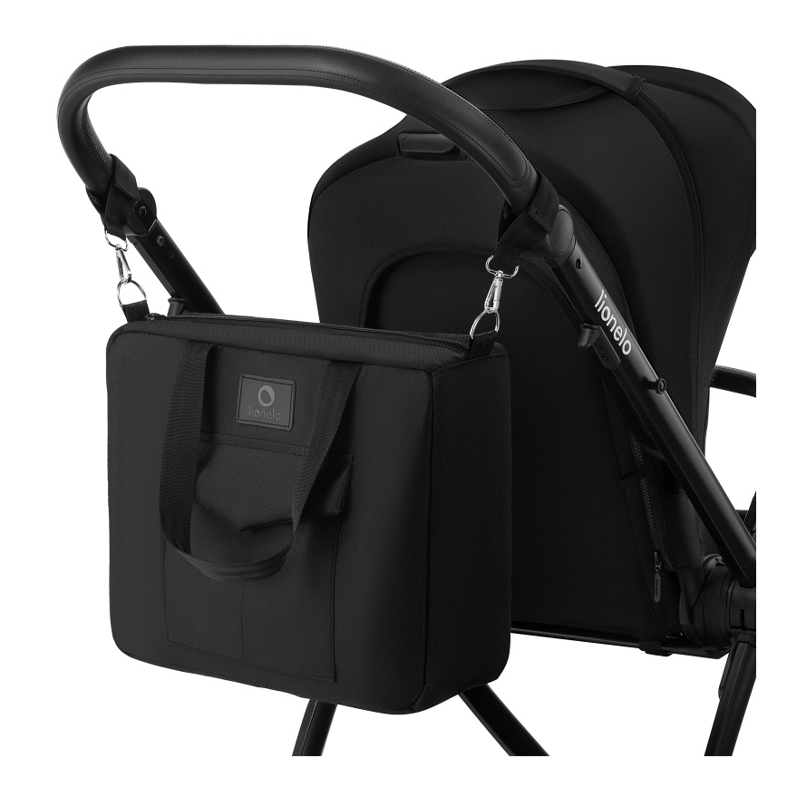Lionelo - Kombineeritud jalutuskäru 3-ühes MERIL Black Onyx