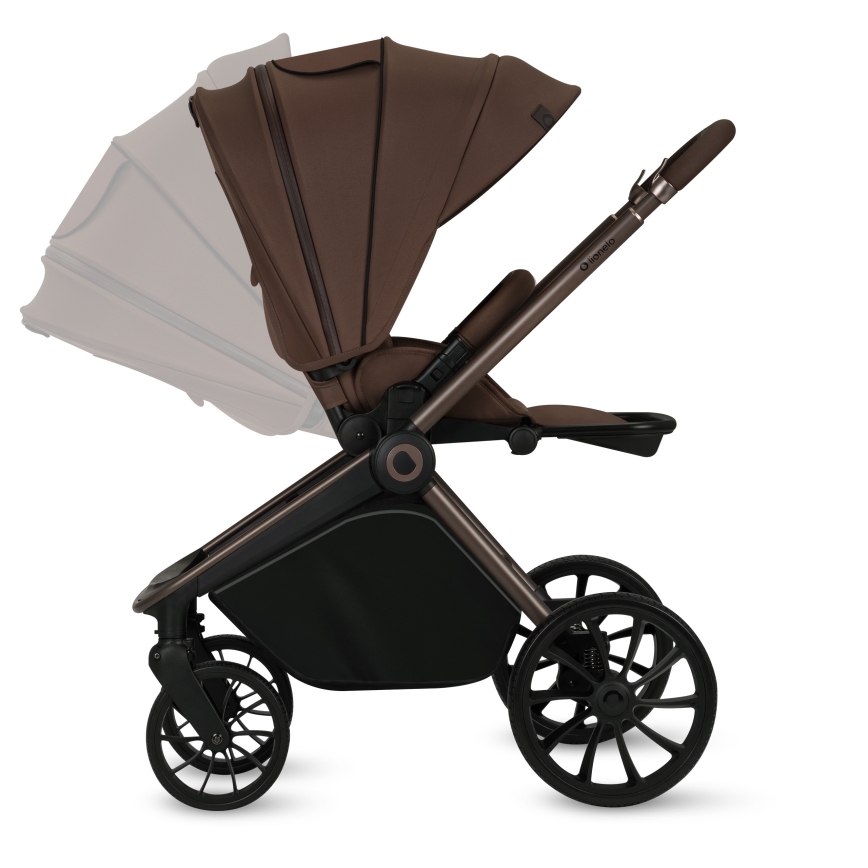 Lionelo - Kombineeritud jalutuskäru 3-ühes MIKA PLUS Mocha Mousse