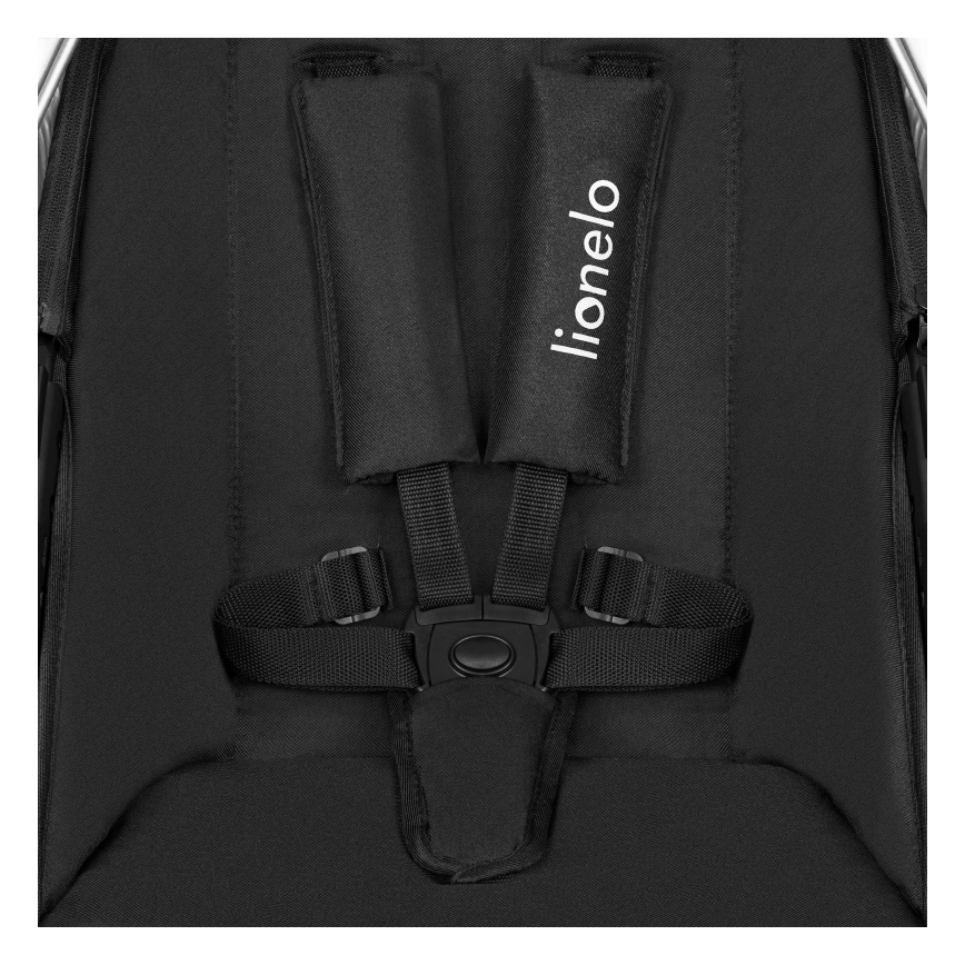 Lionelo - Kombineeritud jalutuskäru 3‑ühes AMBER, must/hõbe