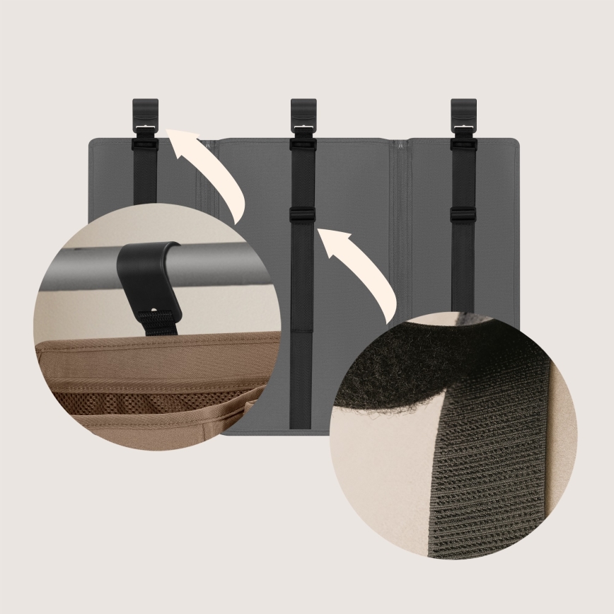 Lionelo - Küljetasku beebivoodile 3-ühes SIDEPOCKET Hall